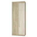 Ver imagem 1 de Guarda Roupa Canto Reto Modulado 1 Maleiro 2 Cabideiros 90cm Master Luciane Móveis