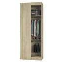 Ver imagem 2 de Guarda Roupa Canto Reto Modulado 1 Maleiro 2 Cabideiros 90cm Master Luciane Móveis