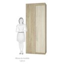 Ver imagem 3 de Guarda Roupa Canto Reto Modulado 1 Maleiro 2 Cabideiros 90cm Master Luciane Móveis