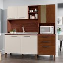 Ver imagem 4 de Kit Cozinha 7 Portas E 2 Gavetas Nogueira Off White