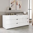 Ver imagem 1 de Cômoda Porto com 6 Gavetas 150x63cm Branco 240821