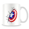 Caneca Personalizada Escudo Capitão America 3D - 3