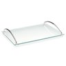Bandeja de Vidro Decorativa 35x25 Cm Bar Banheiro Andrea Bebidas Aparador Organizador Decoração - 1