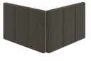 Ver imagem 4 de Cabeceira Painel Estofada Cama Casal Box 1,40 Dobrável Itália - Marrom Suede