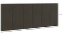Ver mais imagens de Cabeceira Painel Estofada Cama Casal Box 1,40 Dobrável Itália - Marrom Suede
