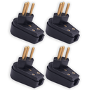 Ver imagem 1 de Kit 4 Pino Plug Macho Gigante Bipolar 2p +t 20a 250v Ilumi Cor:preto