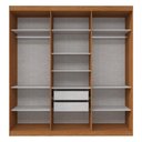 Ver imagem 3 de Guarda-roupa Casal 6 Portas 2 Gavetas 206cm Multimóveis Cr35456 Carvalho Vermontt