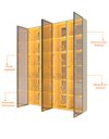 Ver imagem 6 de Conjunto Módulo Torre Cristaleira 4 Porta Ref LED Matiz Off