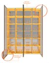Ver imagem 5 de Conjunto Módulo Torre Cristaleira 4 Porta Ref LED Matiz Off