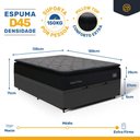 Ver imagem 4 de Cama Box Baú com Colchão de Espuma D45 Pillow Top Suport Prime Casal 138cm