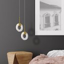 Ver imagem 3 de Pendente Quarto Led 5w 3000k Dourado Fainne 15cm Bivolt Mais Luz