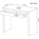 Ver imagem 2 de Kit para Escritório com Mesa Estante e Balcão Buffet 3 Portas 1 Gaveta MDP 135,8cm Branco