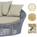 Ver imagem 3 de Chaise Hungria Alumínio Pintura Marrom Corda Náutica E7 Trama Original