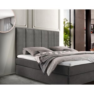 Cabeceira Cama Box Casal Espumada 140cm: Cinza