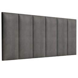 Cabeceira Cama Box Casal Espumada 140cm: Cinza - 2