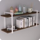 Ver imagem 4 de Prateleira Estilo Industrial P/ Quarto Parede GND BM 120cm
