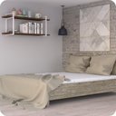 Ver imagem 2 de Prateleira Estilo Industrial P/ Quarto Parede GND BM 120cm