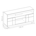 Ver imagem 2 de Rack para TV com Portas Aurora Noce Preto
