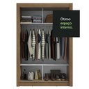 Ver imagem 4 de Guarda-roupa Solteiro 2 Portas de Correr Rustic Milano Madesa Rustic