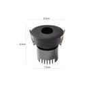 Ver imagem 5 de Spot de Embutir Nordecor Mayn Redondo Led Alto Irc 97 10w Bivolt Preto 2700k Luz Amarela 6511