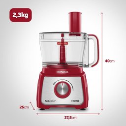 Multiprocessador Turbo Chef 5 em 1 Mondial Mpn-01-r 127v 1000w Vermelho - 4