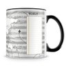 Caneca Personalizada Mapa Mundi Para Colorir (Preta) - 4