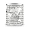 Caneca Personalizada Mapa Mundi Para Colorir (Preta) - 5