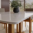 Ver imagem 6 de Conjunto Sala de Jantar 6 Lugares Retangular com Tampo de Vidro Mesa Filadélfia Cadeiras Miami