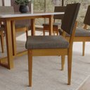 Ver imagem 5 de Conjunto Sala de Jantar 6 Lugares Retangular com Tampo de Vidro Mesa Filadélfia Cadeiras Miami