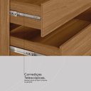 Ver imagem 6 de Guarda Roupa Casal 4 Portas e 3 Gavetas Grécia - Amêndola Touch Amêndola Touch