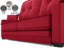 Ver imagem 5 de Sofá Palermo 2,80m Assento Retrátil e Reclinável Velosuede Vermelho - Netsofás