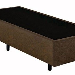 Base Box Solteiro Santo Box Suede Marrom 40x88x188 - 2