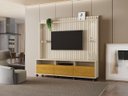 Ver imagem 1 de Home Tv Ripado Absoluto 60 Polegadas 190x190cm 8 Rodizios:offwhite/naturale