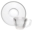 Ver imagem 2 de Jogo de Xícaras com Pires Graffiato para Café em Vidro Âmbar 90ml - 12 Peças