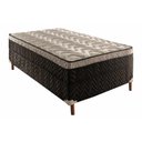 Ver imagem 1 de Cama Box Conjugado Solteiro: Colchão Ortopédico D33 Pasquale Pillow Black (88x188x48) Paropas