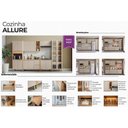 Ver imagem 2 de Kit Cozinha Modulada 6 Peças Allure (2aéreos+2balcões+1cristaleira+1torrequente) Cp17 Jequitiba/