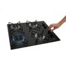 Cooktop a Gás 4 Bocas Fischer Fit Line Trempe Esmaltada Aramado 36350-102675 - 4