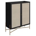 Ver imagem 6 de Armário Aparador Bar 2 Portas Pé Metal Arlo A10 Nero-dourado - Mpozenato