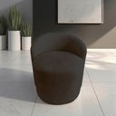 Ver imagem 1 de Poltrona Decorativa Yara Orgânica Bouclé Marrom
