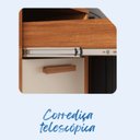 Ver imagem 5 de Balcão Cozinha 3 Portas 2 Gavetas 120cm com Tampo Itafriz Itatiaia Marrom/Cinamomo/Off White
