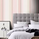 Ver imagem 1 de Papel de Parede Listras Elegance - Várias Cores - Cinza e Rosa