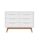 Ver imagem 3 de Cômoda 8 Gavetas com Organizador Tampo e Base de 2,5cm Vicenza Branco