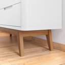 Ver imagem 5 de Cômoda 8 Gavetas com Organizador Tampo e Base de 2,5cm Vicenza Branco
