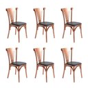 Ver imagem 1 de Kit 6 Cadeiras Jantar Paris Luxo Estrutura Aço Cobre Moderna para Sala e Área Gourmet - Cobre/Preta