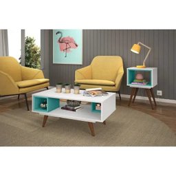 Mesa Lateral Retrô 40 Olivar - 7