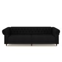 Ver imagem 6 de Conjunto de Sofá Sala de Estar Stanford Chesterfield 2 e 3 Lugares 200cm/260cm Pés Madeira Couro Pre