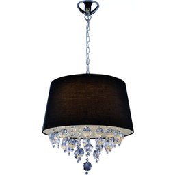 Pendente São Paulo Led 20W 127V 6400K cúpula grande Preta 46Ø x 151cm - 1 Pendente São Paulo Led 20W 127V 6400K cúpula grande Preta 46Ø x 151cm - 1