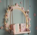 Ver imagem 1 de Prateleira Iluminada Balanço com Flores
