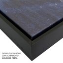 Ver imagem 3 de Kit Quadro Decorativo 3 Telas Canvas Flores Douradas em Tons de Azul Tacolado Moldura Flutuante 4,5c