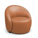 Ver imagem 5 de Poltrona Decorativa Orgânica Kit 2 Lua Sintético Pu Whisky D03 - D’Rossi